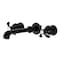 Kingston Brass KS7020TX Two-Handle Wall Mount Tub Faucet, Matte Black KS7020TX - alternate 1